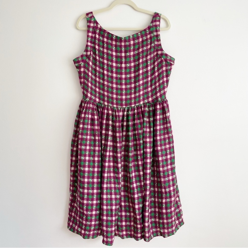 Saint Geraldine Ivy pin up rockabilly Dress plaid retro cosplay event 70s 60s L